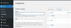 wordpress categories - like chapters in a book