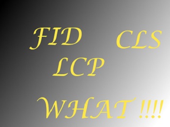 web core vitals LCP,FID and CLS