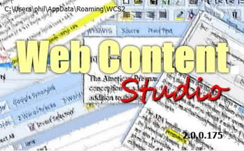 web content studio splash screen